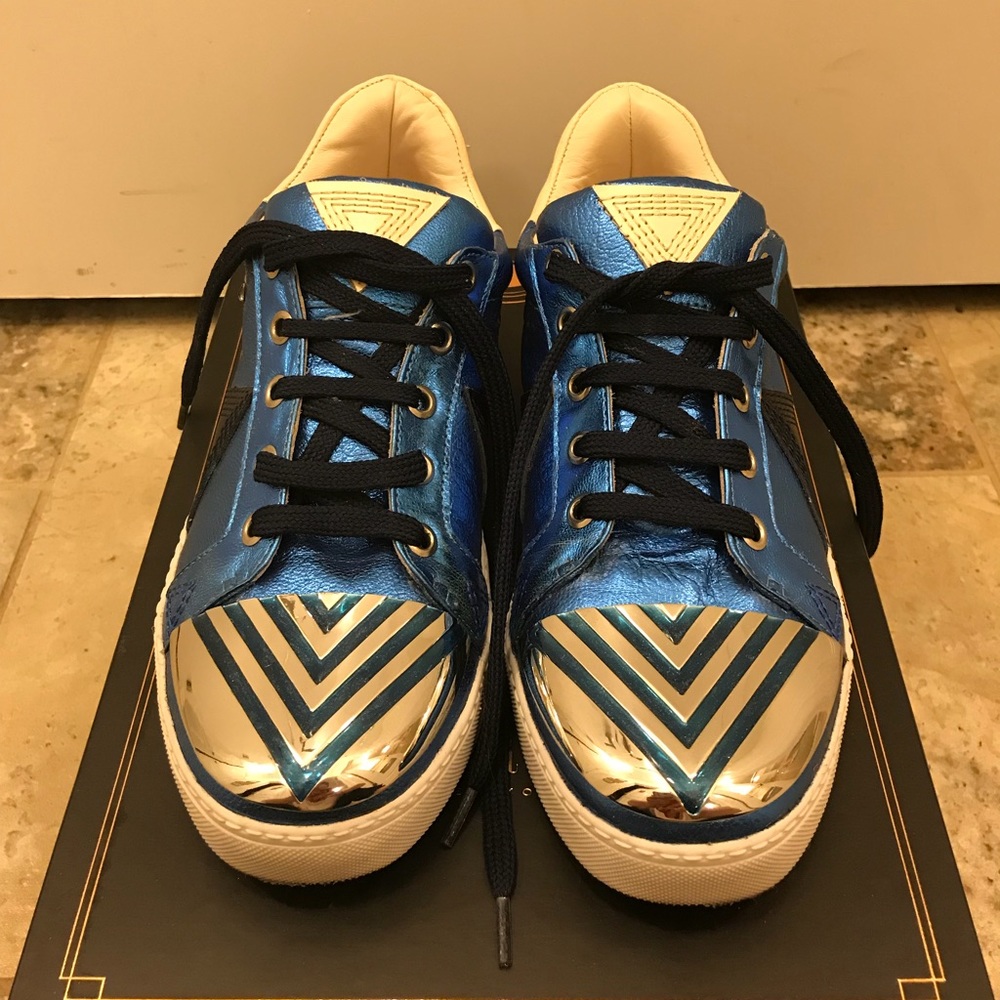 Ivy Kirzhner Metallic Blue Sputnik Sneakers